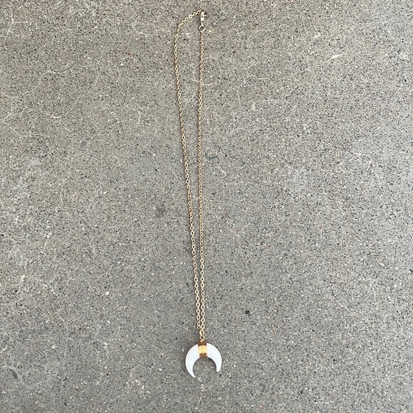 Local Artisan Made Crescent Moon Necklace - Picture 2 of 4